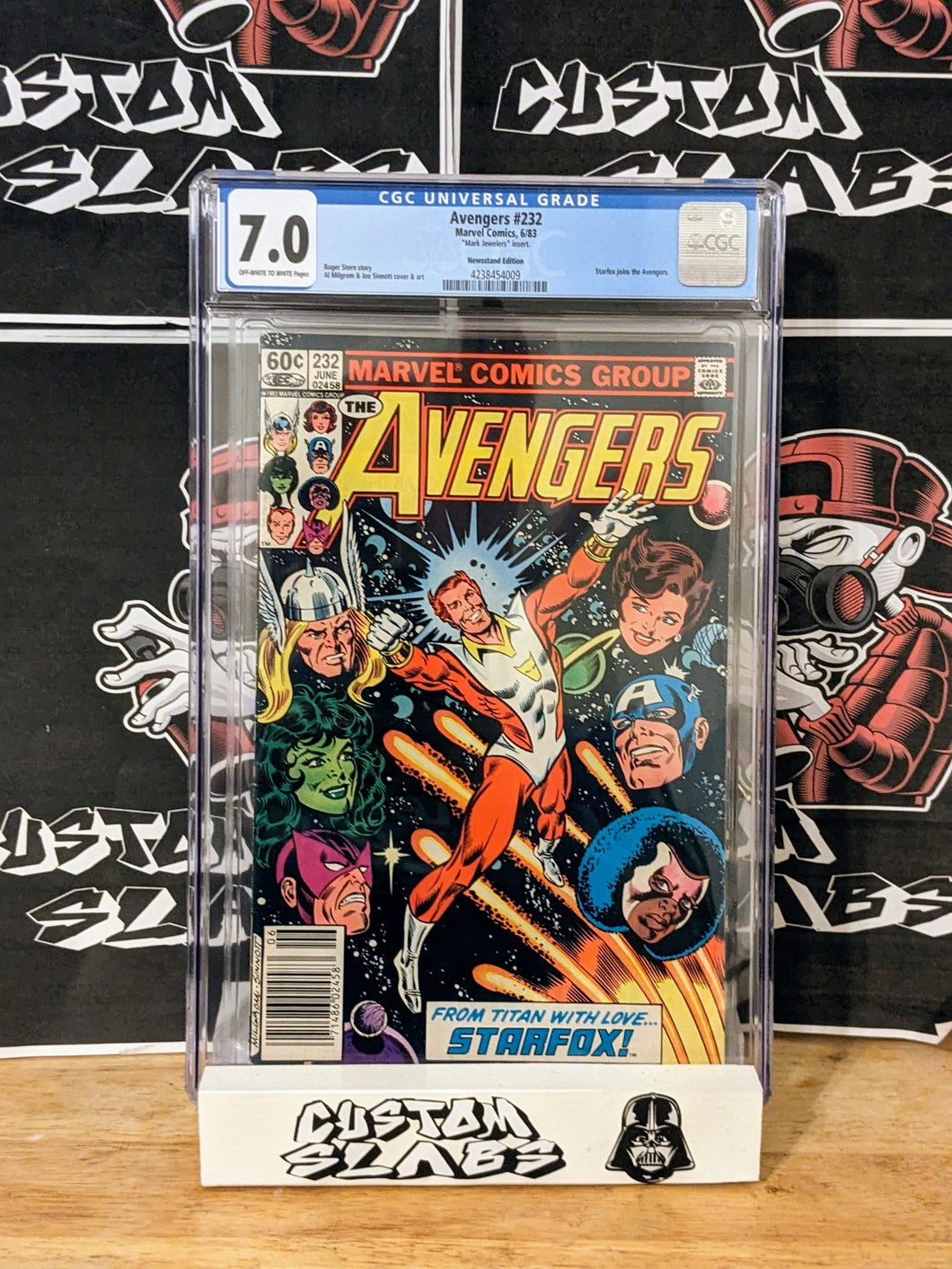 Avengers #232 CGC 7.0 MARK JEWELERS 1st starfox