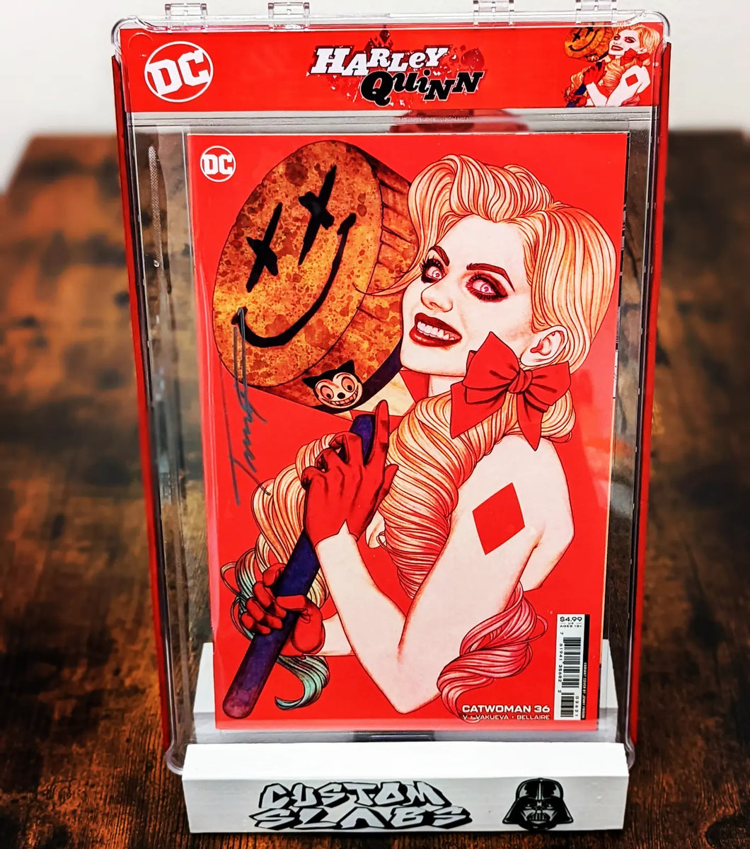 (Case and label only w/Red clamps) Harley Quinn  Custom Slab!