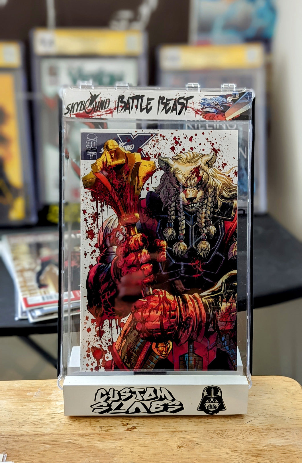 (case and label only)Skybound X Battle Beast Custom Slab!