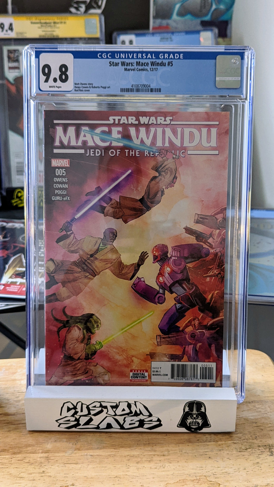 Star Wars Mace Windu #5 CGC 9.8 1st Ashoka