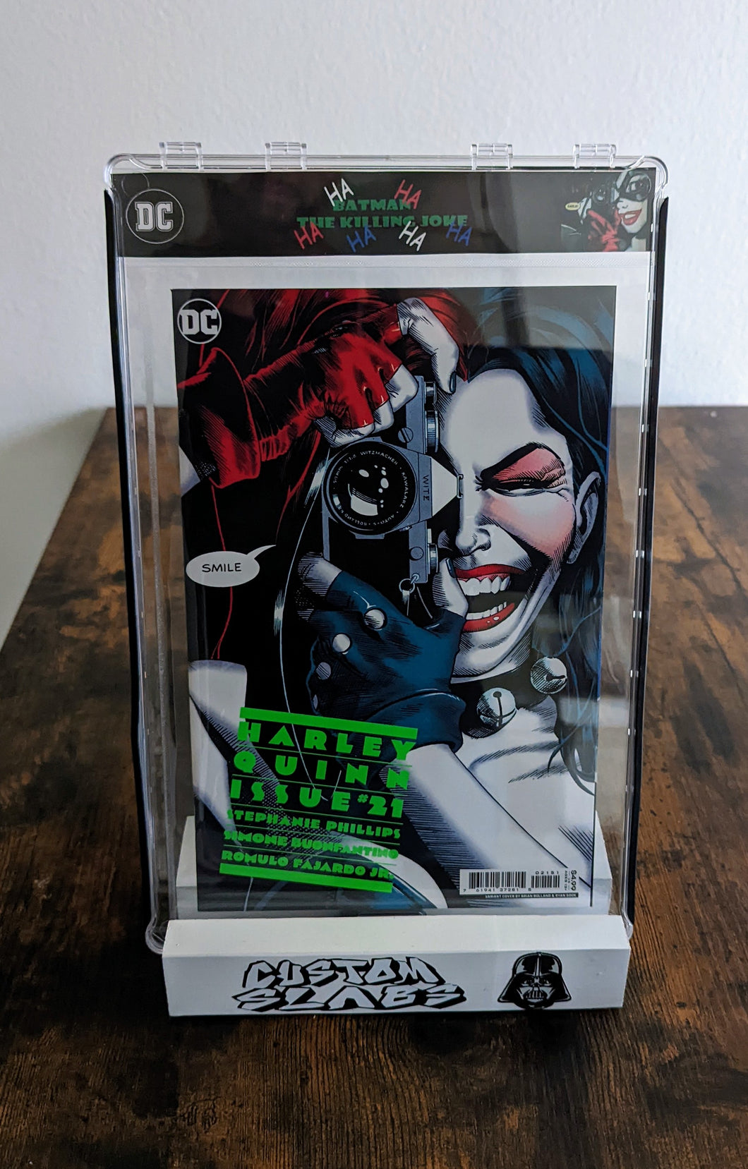 (Case and label only)Harley GREEN Batman Killing Joke Custom Slab!