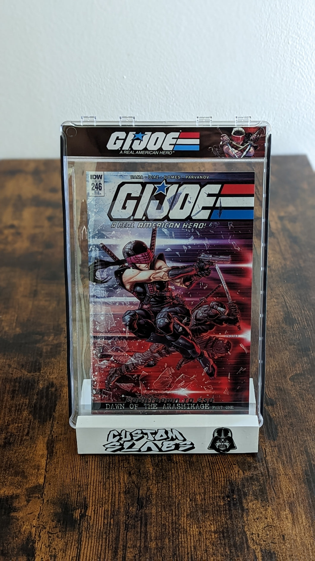 (case and label only) GI JOE Dawn Moreno Custom Slab!