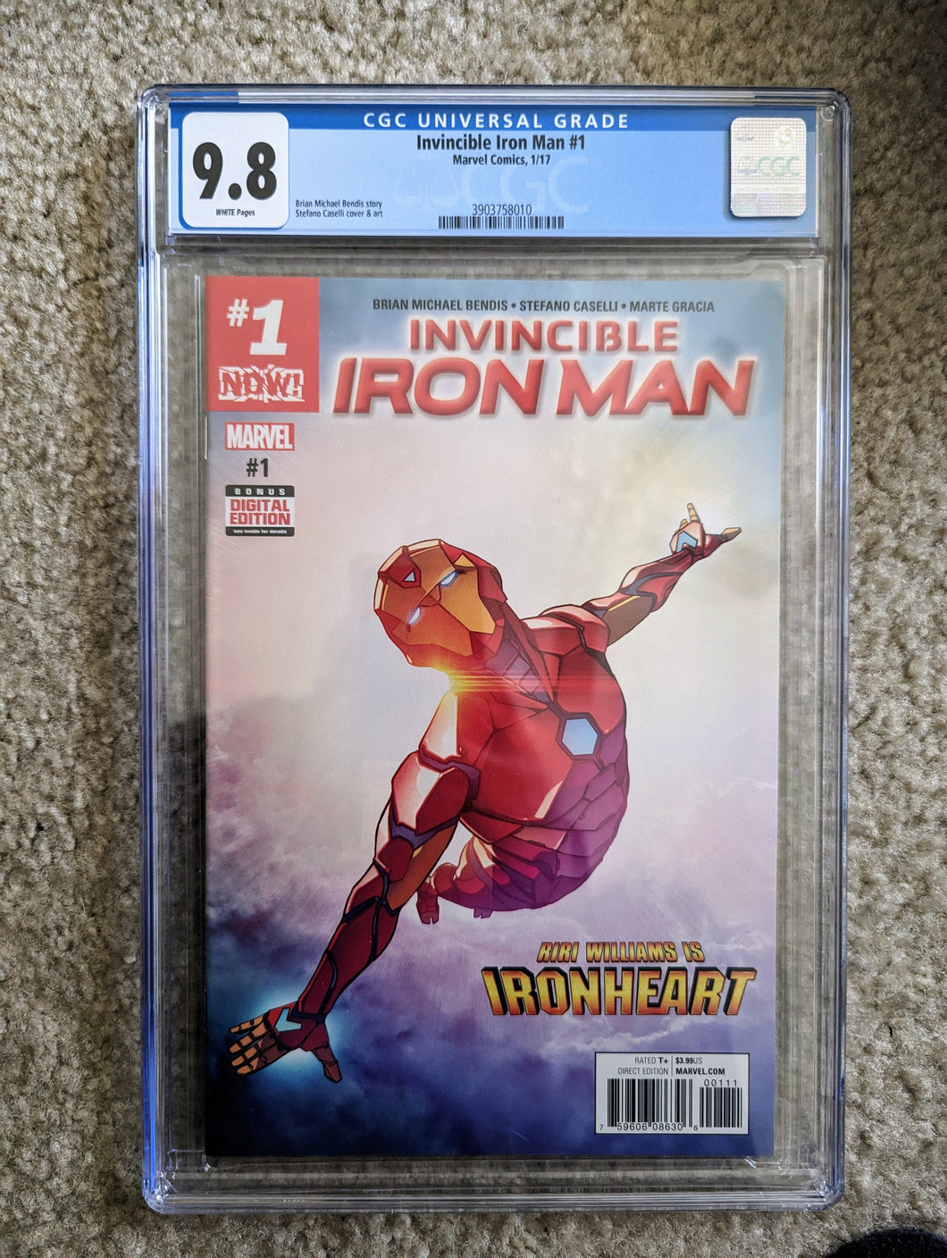 Invincible Ironman #1 CGC 9.8 RiRi Williams